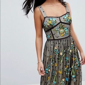 Frock and Frill hand beaded dress